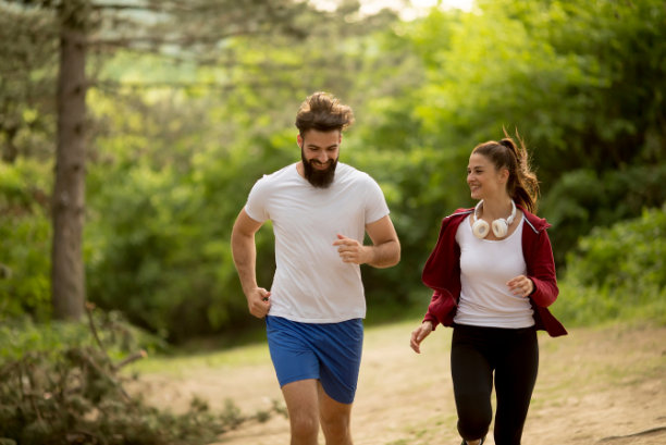 OPT Blog Image - Employees exercising by jogging to improve their physical and mental health