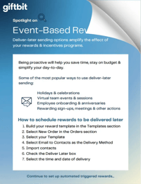 Event based rewards