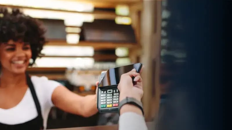 Smooth redemption experience paying with a digital gift card incentive.