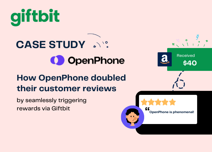 How OpenPhone doubled their customer reviews with Giftbit.