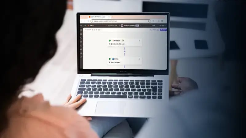 Simple if/then reward automation with HubSpot and Giftbit.