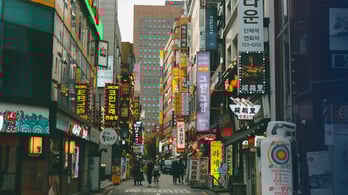 South Korean skyline