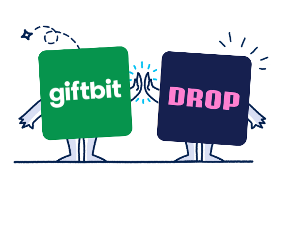 Giftbit and Drop connected by the API.